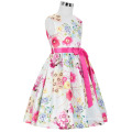 Grace Karin Kinder Mädchen Blumenmuster Ärmellos Rundhals Partykleid 2 Jahre altes Grl Kleid Kinder Kleid CL008997-1